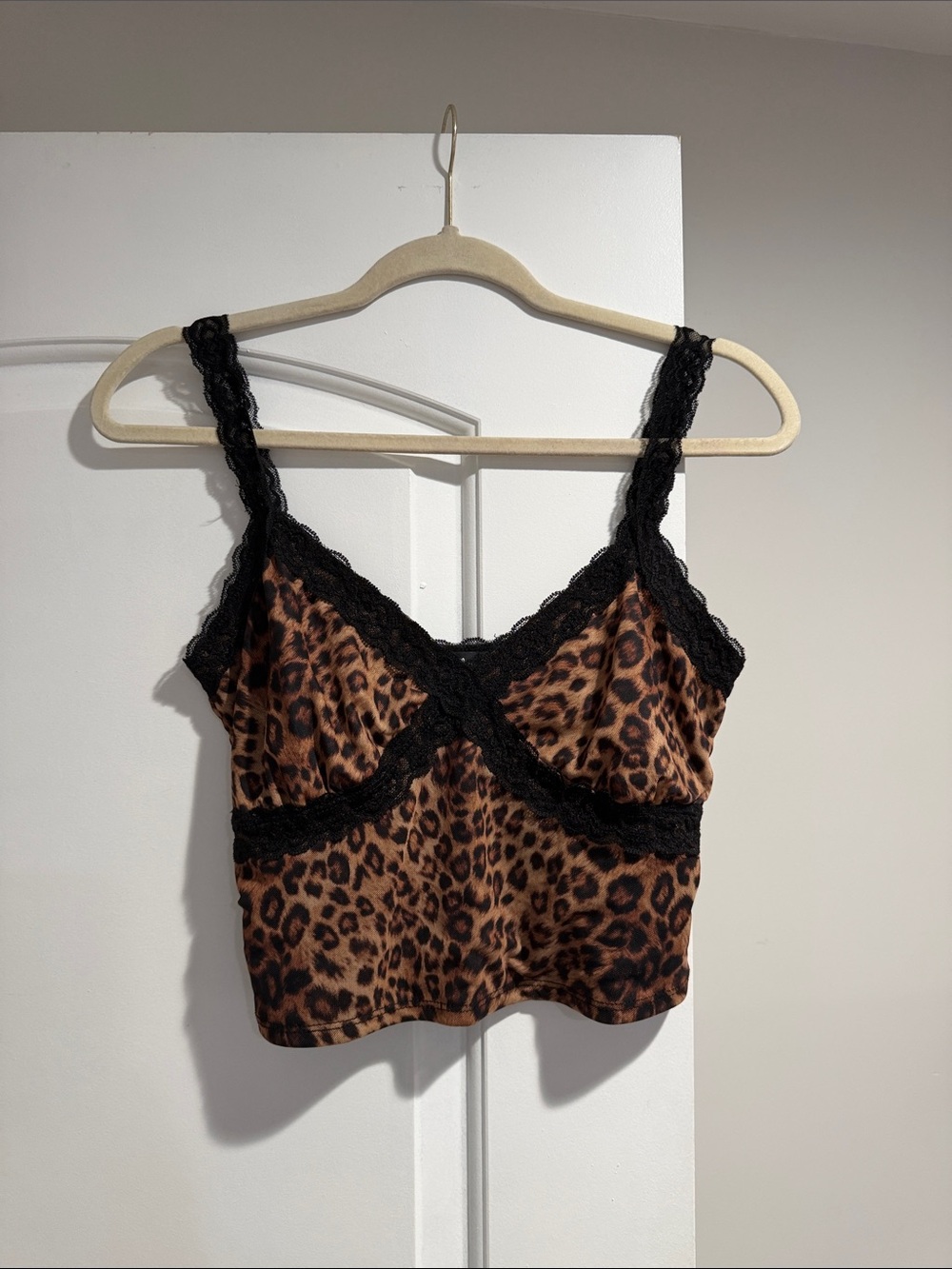 Lulus Fierce Attitude Tan Leopard Print Mesh Lace Cropped Tank Top Brown
